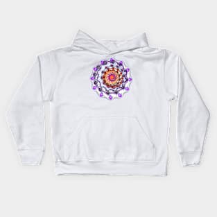 Fractal rose Kids Hoodie